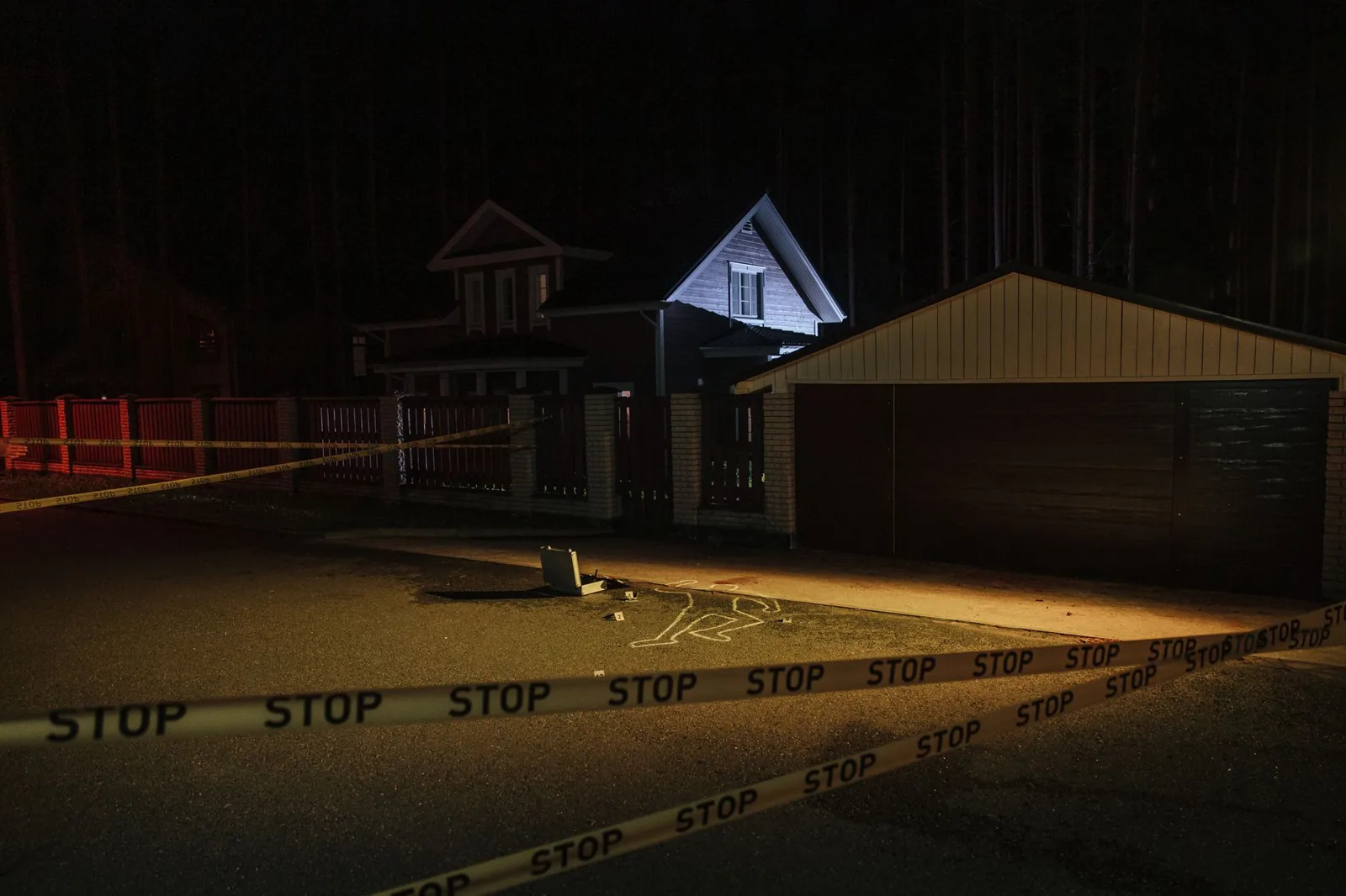 Security lighting for home exterior